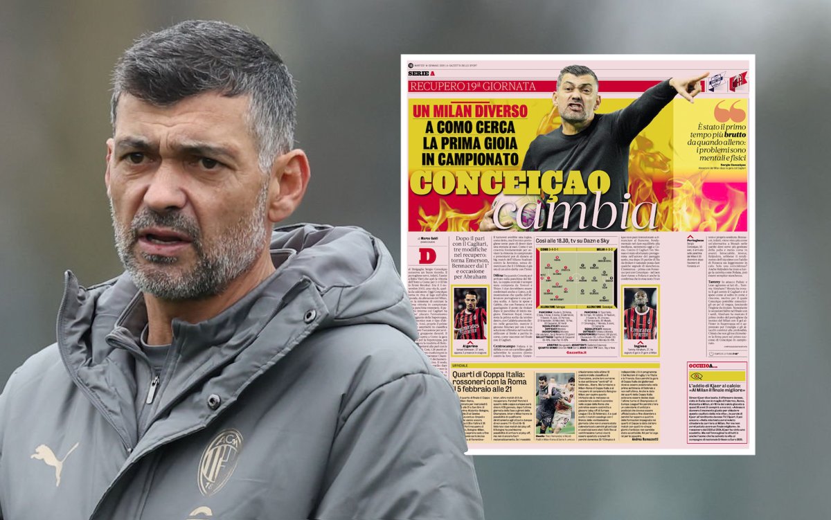 Head coach AC Milan Sergio Conceicao