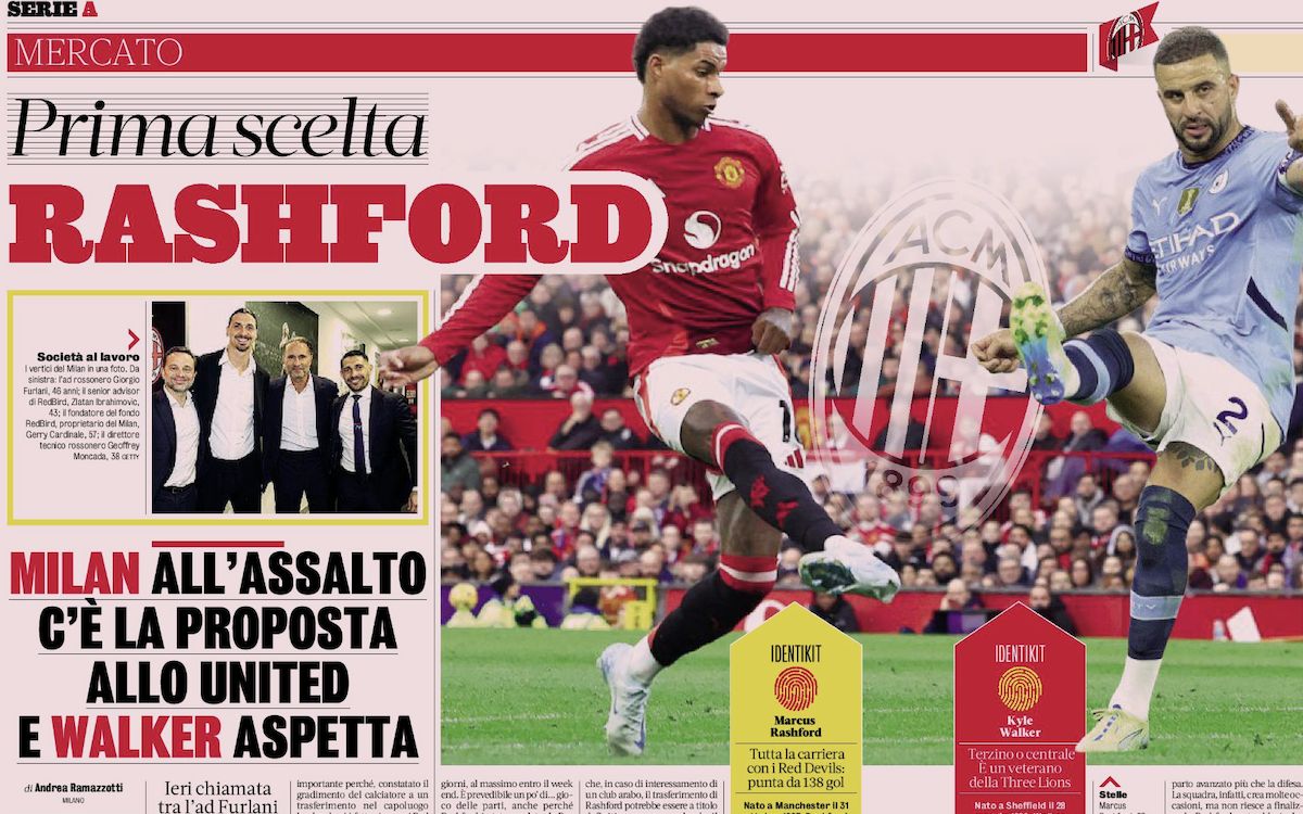 la gazzetta dello sport rashford walker