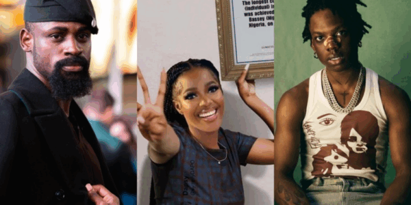 Celebratory collage of five Nigerians who achieved astonishing Guinness World Records.